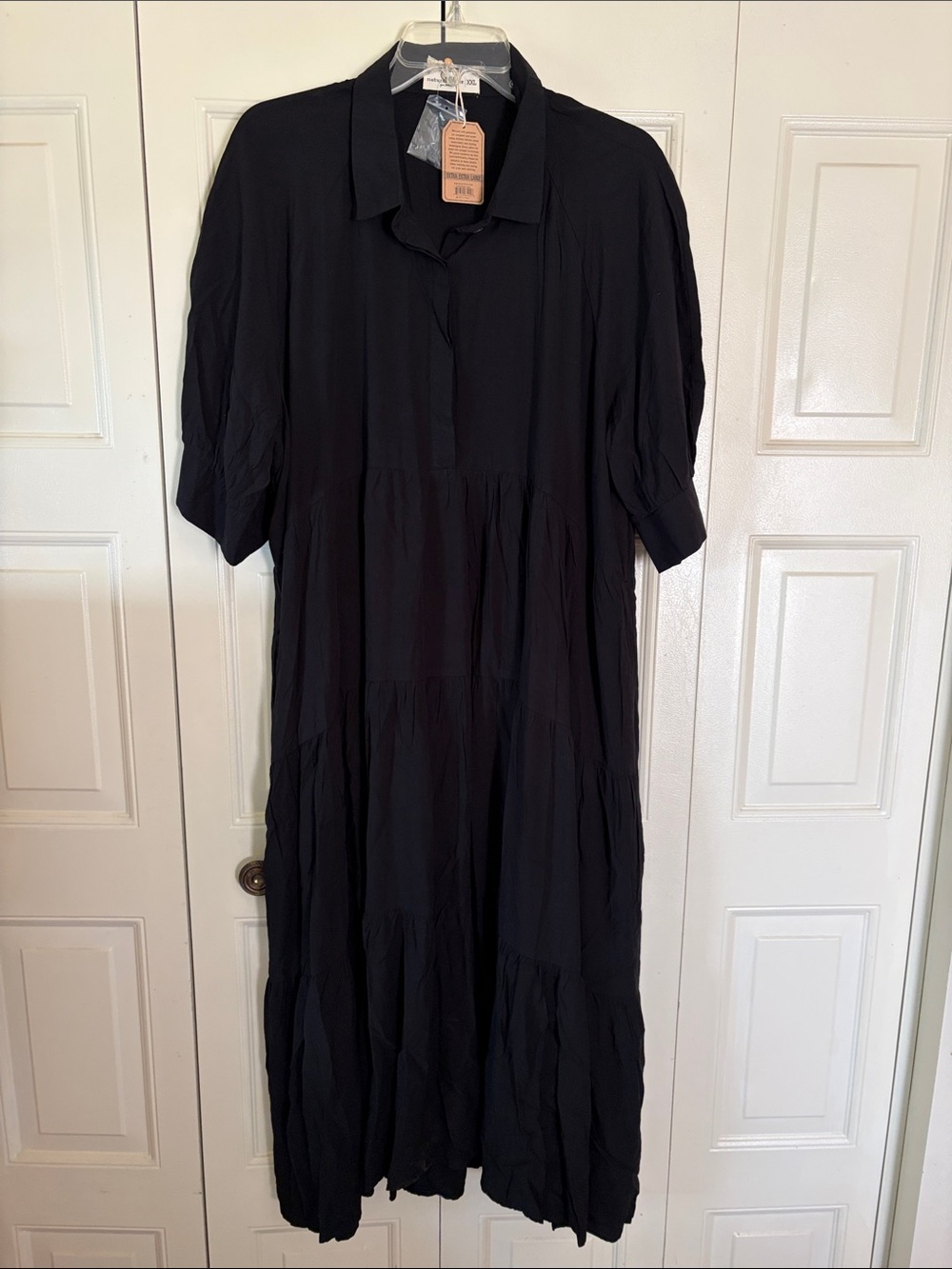 Prairie Boho Cottagecore NWT Dress Relaxed Tiered Natural Life Midi Flowy Size2X